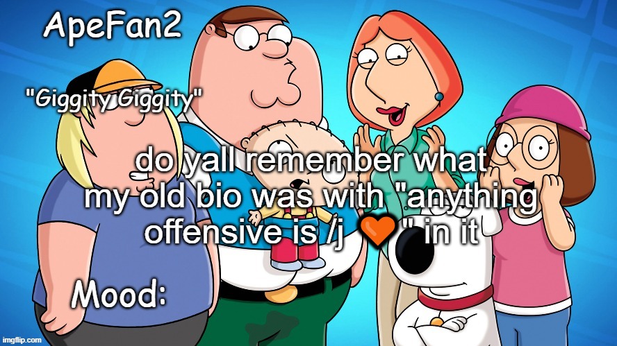 do yall remember what my old bio was with "anything offensive is /j 🧡" in it | image tagged in announcement temp reupload | made w/ Imgflip meme maker