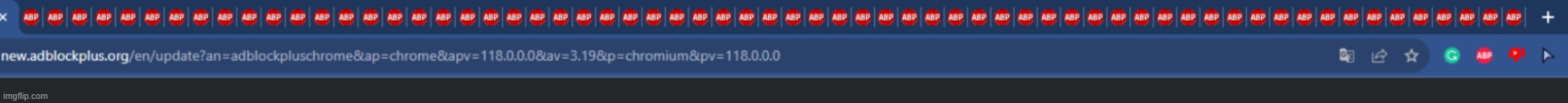 this many tabs just to tell me that adblock plus was updated | image tagged in holy crap | made w/ Imgflip meme maker