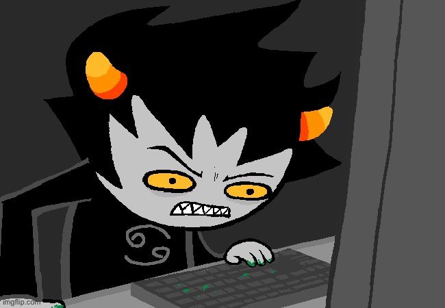 Angry Karkat | image tagged in angry karkat | made w/ Imgflip meme maker