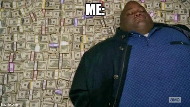 huell money | ME: | image tagged in huell money | made w/ Imgflip meme maker
