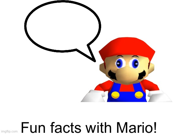 Fun facts with Mario Blank Meme Template