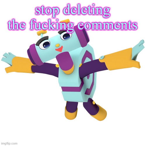 Metaluke | stop deleting the fucking comments | image tagged in metaluke | made w/ Imgflip meme maker