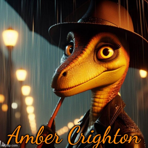 Amber Crighton(made with Bing Create) | Amber Crighton | image tagged in artwork,art,furry,anti furry,cute,wholesome | made w/ Imgflip meme maker