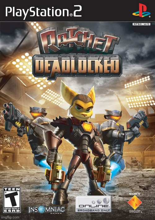Ratchet deadlocked is a masterpiece | image tagged in ps2,2000s,ratchet,classic | made w/ Imgflip meme maker