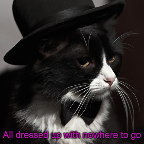 All dressed up with nowhere to go | made w/ Imgflip meme maker