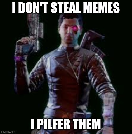 I DON'T STEAL MEMES I PILFER THEM | made w/ Imgflip meme maker