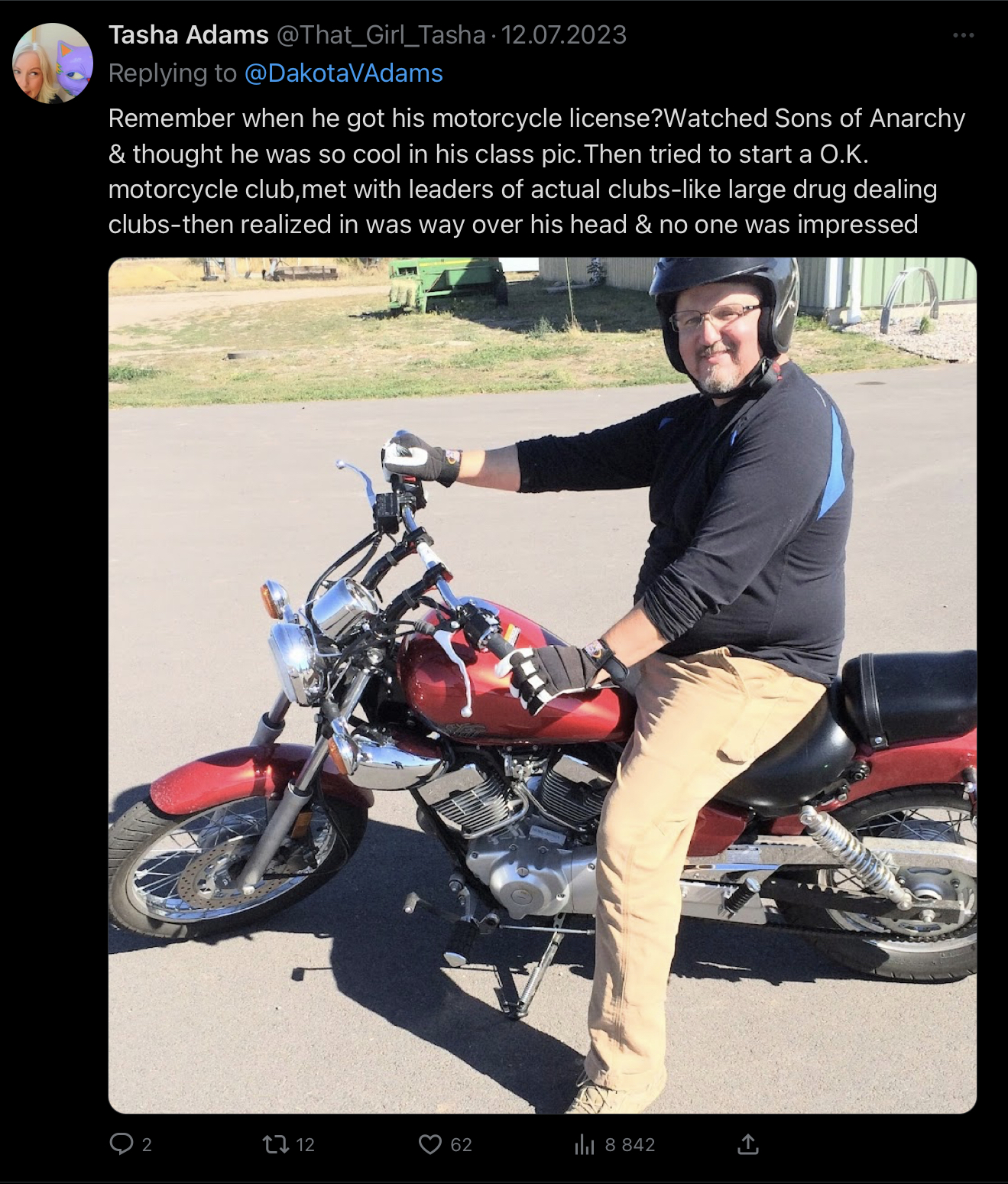 High Quality Stewart Roades motorcycle Blank Meme Template