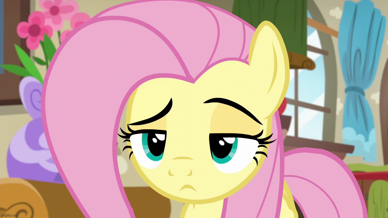 Skeptical Fluttershy (MLP) | image tagged in skeptical fluttershy mlp | made w/ Imgflip meme maker