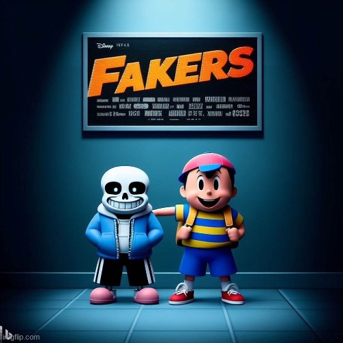 Ignore Ness's third hand guys | image tagged in sans undertale,earthbound,ai meme | made w/ Imgflip meme maker