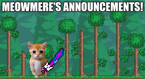 meowmere announcements (old) Blank Meme Template