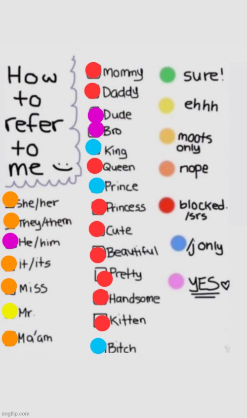 redid this | image tagged in how to refer to me | made w/ Imgflip meme maker