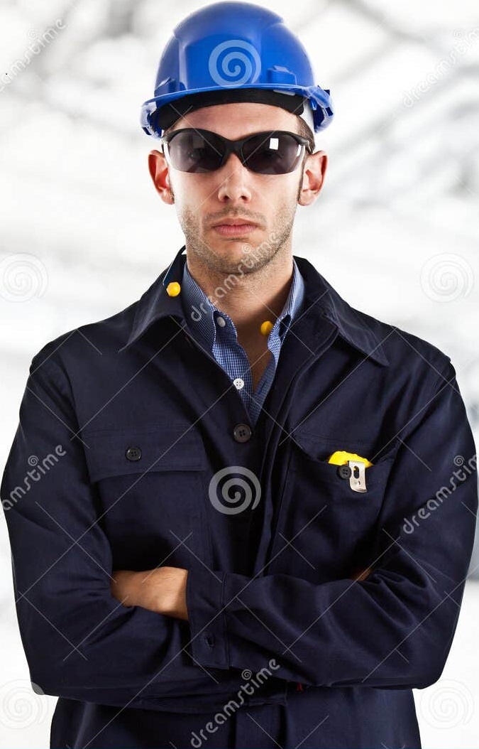 Cool Engineer with Sunglasses Blank Meme Template