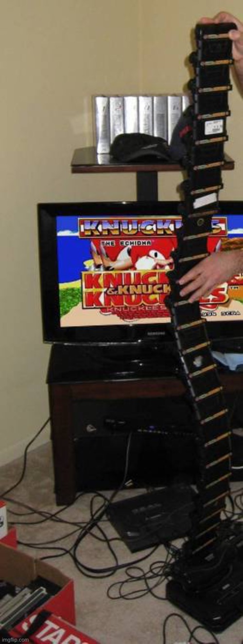And knuckles and knuckles and knuckles and knuckles and knuckles | image tagged in sonic and knuckles stack | made w/ Imgflip meme maker
