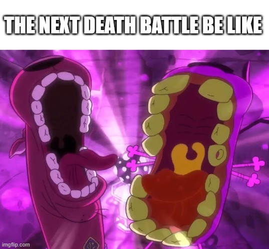 The thing we do be do for love | THE NEXT DEATH BATTLE BE LIKE | image tagged in scooby doo and courage the cowardly dog screaming,death battle,scooby doo,courage the cowardly dog,cartoon network,cartoons | made w/ Imgflip meme maker