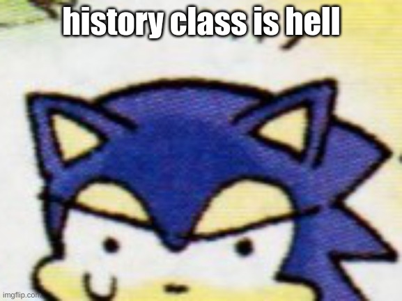 my reacher is so hot and it makes me horny | history class is hell | image tagged in sonic sweat | made w/ Imgflip meme maker