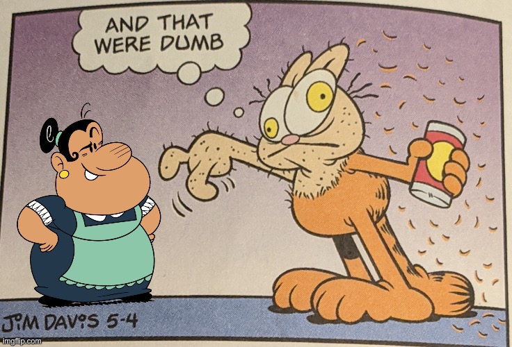 Rosa Casagrande Finds Garfield | image tagged in garfield and that were dumb,nickelodeon,the loud house,cat,lincoln loud,funny | made w/ Imgflip meme maker