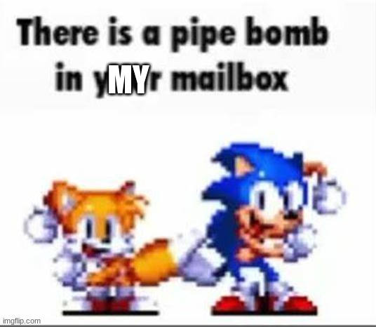 There is a pipebomb in your mailbox | MY | image tagged in there is a pipebomb in your mailbox | made w/ Imgflip meme maker