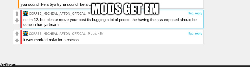 MODS GET EM | made w/ Imgflip meme maker