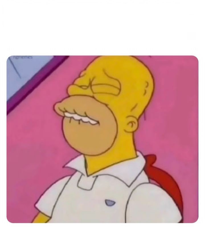 High Quality Homer Says No Blank Meme Template