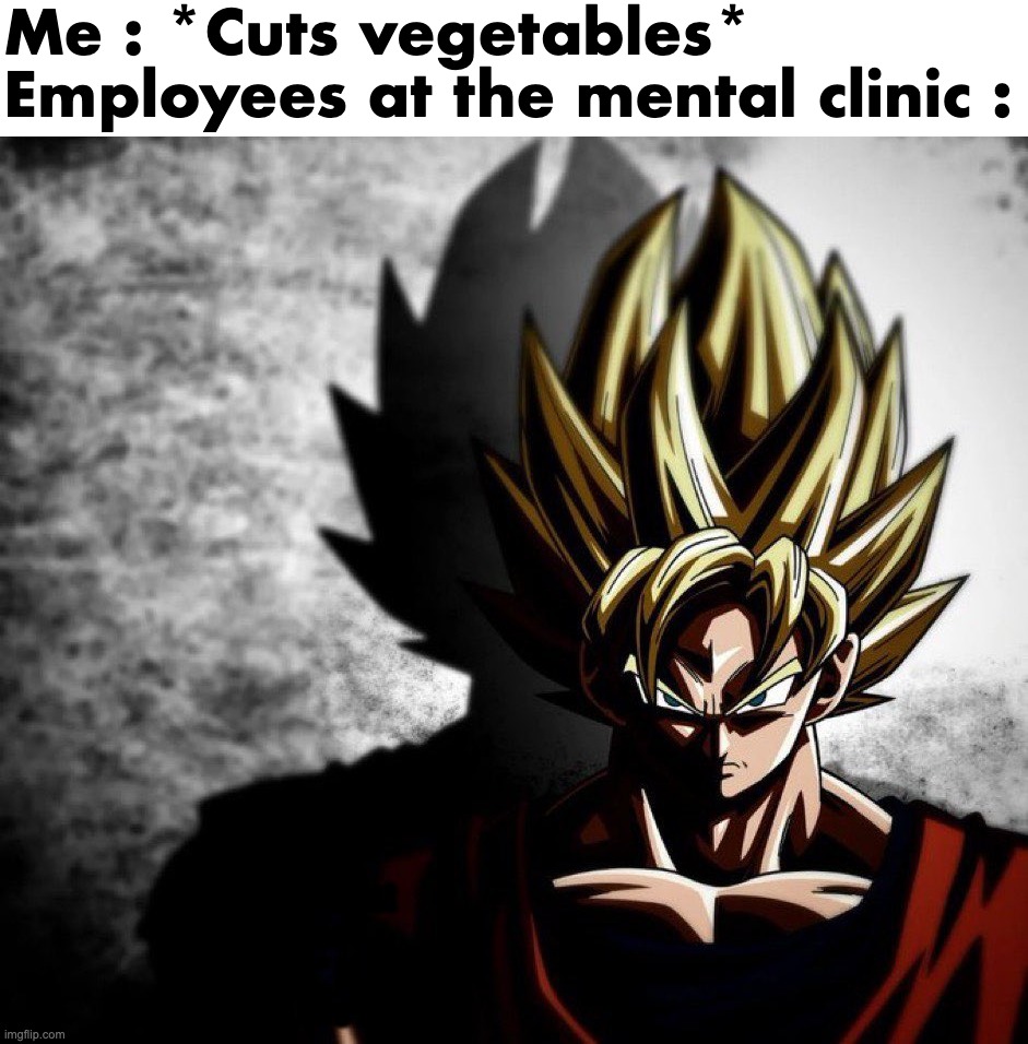 Relatable | Me : *Cuts vegetables*
Employees at the mental clinic :; Comment "I see it" if you see this | image tagged in memes,funny,relatable,stare,vegetable,front page plz | made w/ Imgflip meme maker