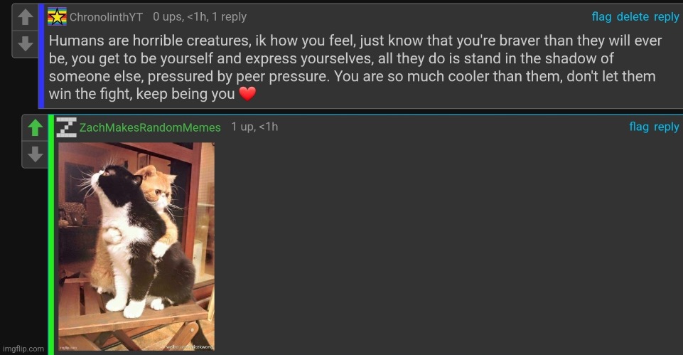 Wholesome comment :) | made w/ Imgflip meme maker