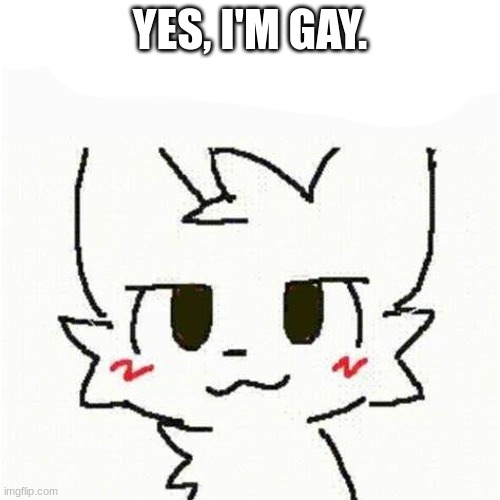 boykisser | YES, I'M GAY. | image tagged in boykisser | made w/ Imgflip meme maker