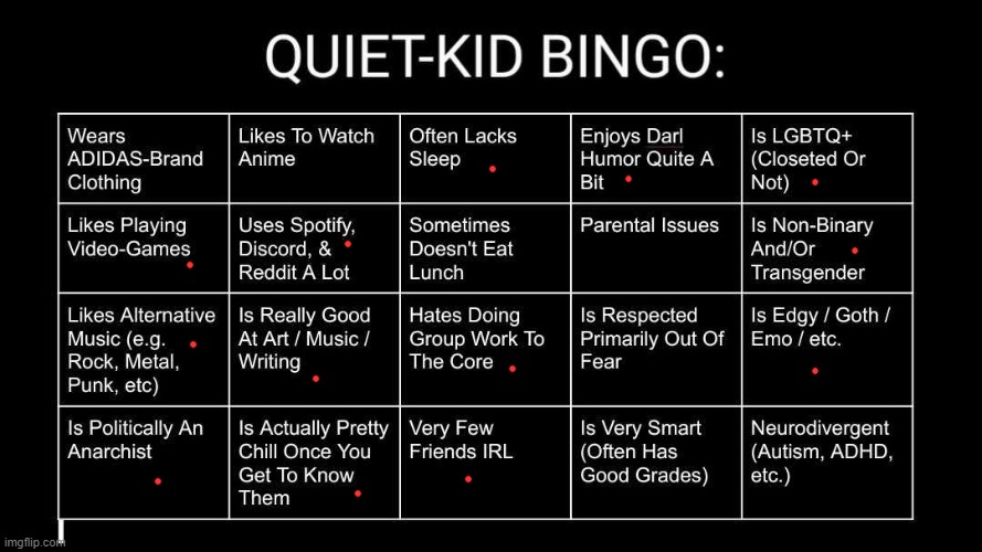 HMMMM | image tagged in quiet kid bingo | made w/ Imgflip meme maker