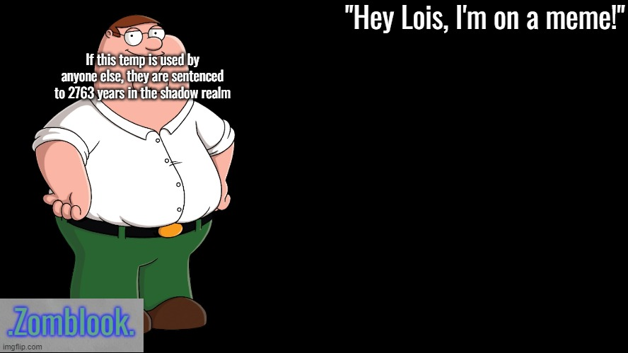 High Quality Blook announcements (Peter) Blank Meme Template