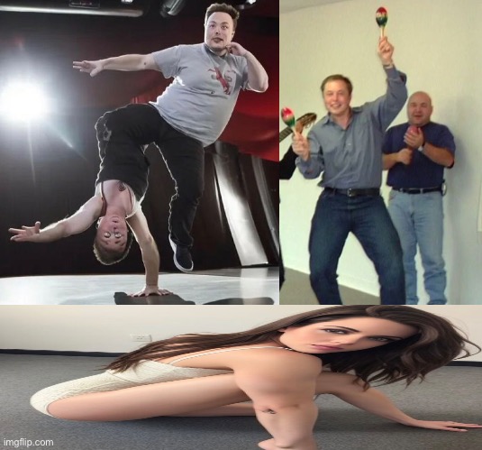 Elon Musk Dance | image tagged in elon musk dance,cursed | made w/ Imgflip meme maker