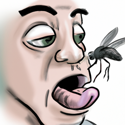 High Quality A human eats a fly Blank Meme Template