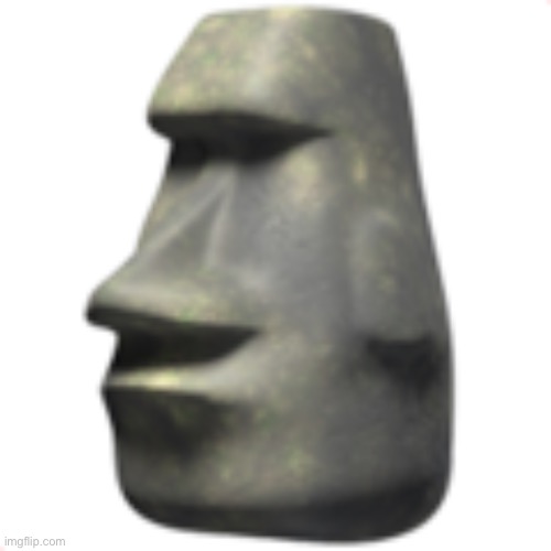 Moai > any other emoji that's not a moai - Imgflip