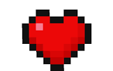 High Quality heart minecraft original Blank Meme Template
