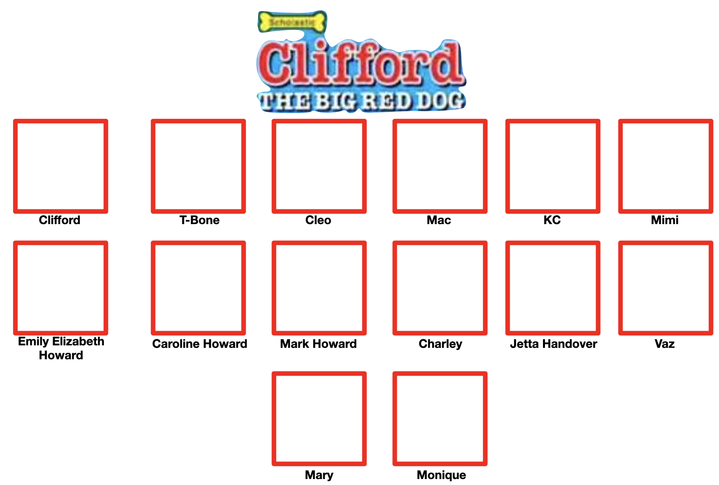 High Quality Clifford The Big Red Dog Blank Meme Template