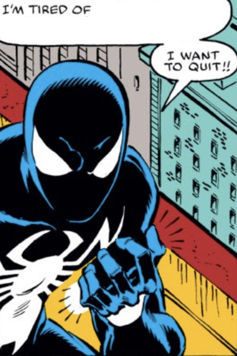 High Quality Spider-Man wants to quit ! Blank Meme Template