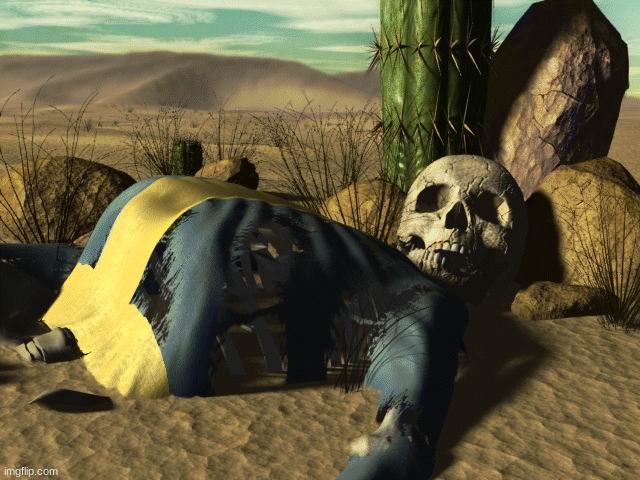 fallout death | image tagged in fallout death | made w/ Imgflip meme maker