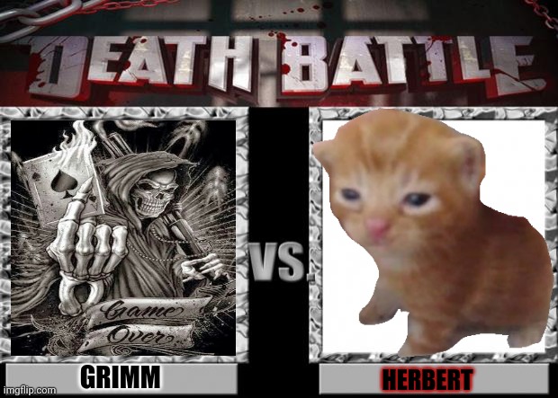 But why? Why would you do that? | GRIMM; HERBERT | image tagged in death battle,stop it get some help | made w/ Imgflip meme maker