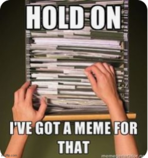 Hold On I've Got A Meme For That | image tagged in hold on i've got a meme for that | made w/ Imgflip meme maker