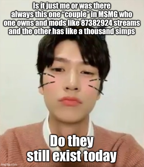 I’m high number 2 | Is it just me or was there always this one “couple” in MSMG who one owns and mods like 87382924 streams and the other has like a thousand simps; Do they still exist today | image tagged in i m high number 2 | made w/ Imgflip meme maker