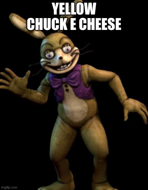 Glitchtrap | YELLOW CHUCK E CHEESE | image tagged in glitchtrap | made w/ Imgflip meme maker