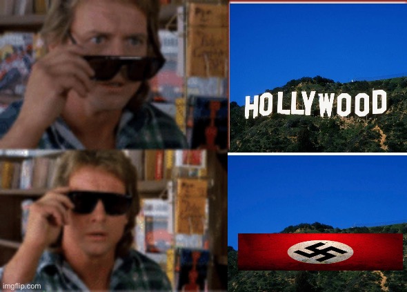 Hollywood hypocrites | image tagged in they live sunglasses,politics lol,memes | made w/ Imgflip meme maker