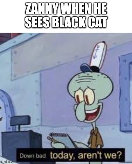 ZANNY WHEN HE SEES BLACK CAT | image tagged in stream | made w/ Imgflip meme maker
