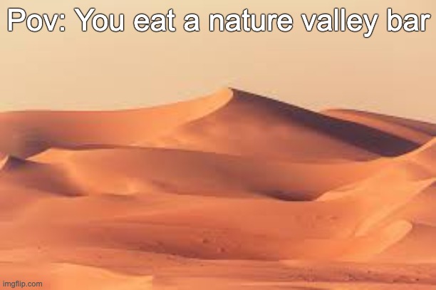 Everywhere around me turns into Sandy Shores | Pov: You eat a nature valley bar | image tagged in funny | made w/ Imgflip meme maker