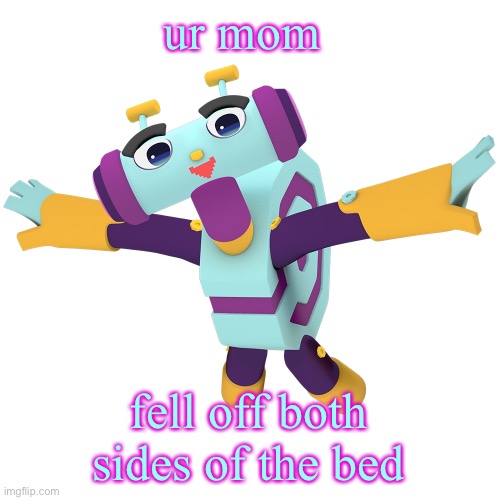 Metaluke | ur mom fell off both sides of the bed | image tagged in metaluke | made w/ Imgflip meme maker