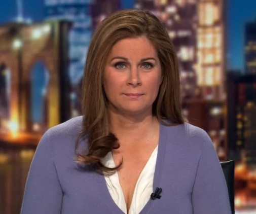 Erin Burnett CNN journalist desk anchor JPP Blank Meme Template