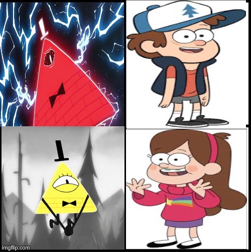 Bill be like in weirdmeggedon | image tagged in bill cipher drake | made w/ Imgflip meme maker