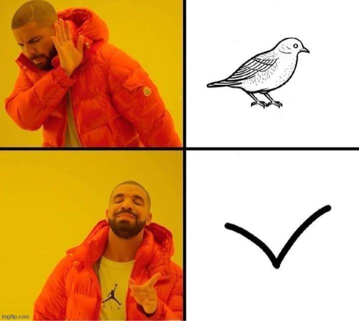 The best bird drawing | image tagged in memes,funny | made w/ Imgflip meme maker