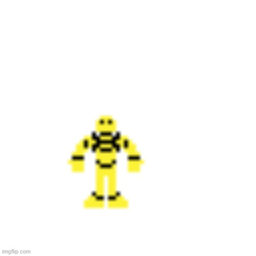 here is a unfinished pixel art project I made (hope you like it!) | image tagged in pixelart,yellow guy,unfinished | made w/ Imgflip meme maker