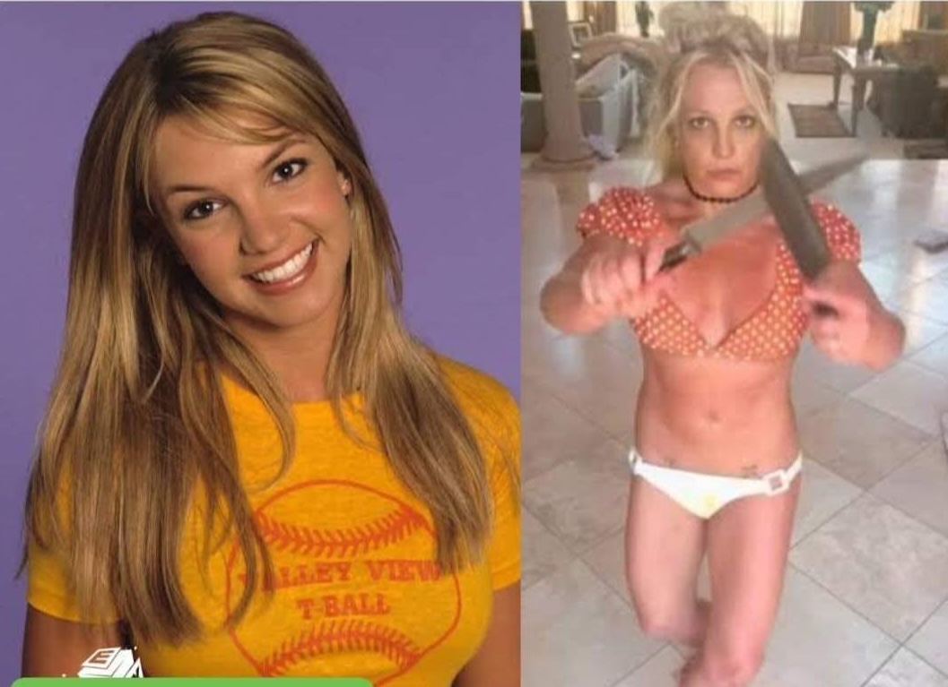 High Quality Good Britney vs Knives Britney Blank Meme Template