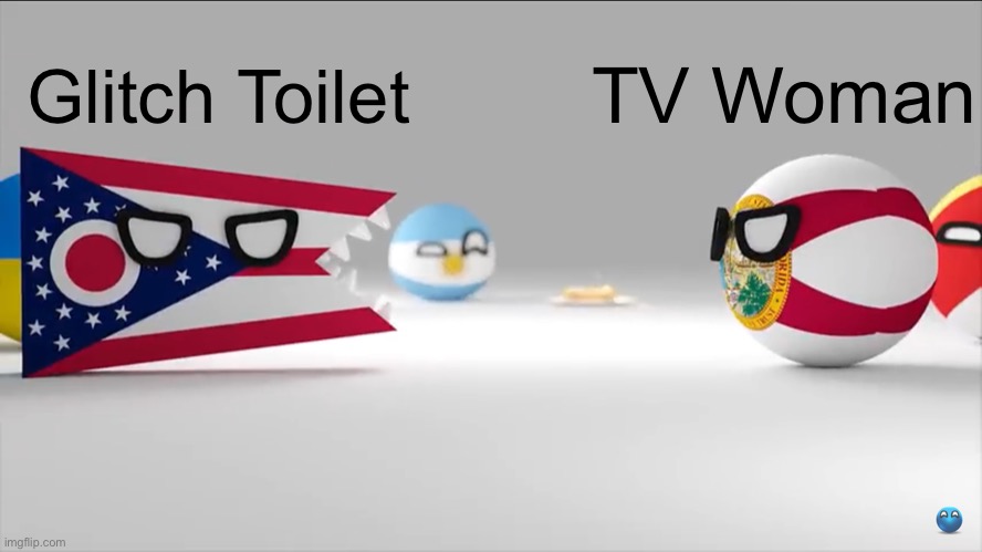 TV Woman vs Glitch Toilet | TV Woman; Glitch Toilet | image tagged in ohio vs florida,skibidi toilet | made w/ Imgflip meme maker