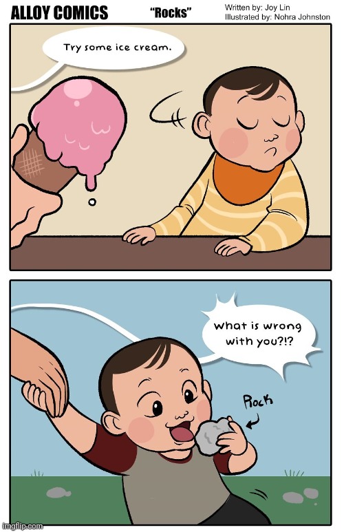 Me: Rocking with the ice cream cone | image tagged in ice cream,ice cream cone,rocks,rock,comics,comics/cartoons | made w/ Imgflip meme maker